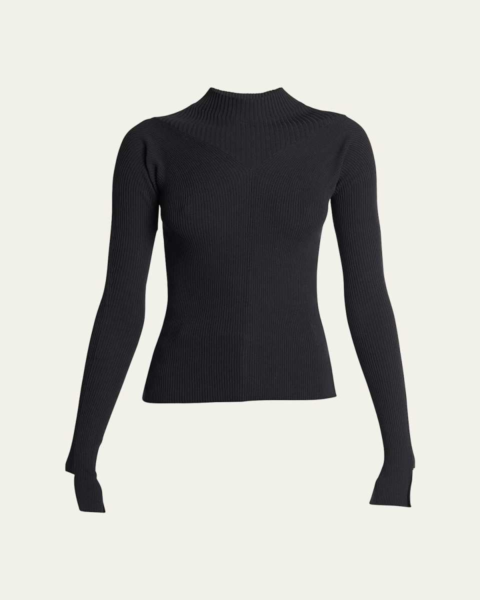 Ribbed Long Sleeve Top